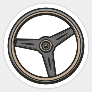 Vintage Steering Wheel Sticker